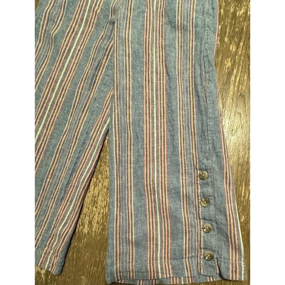 Madewell Blue and Red Striped Wide Leg Pants - Picture 6 of 14